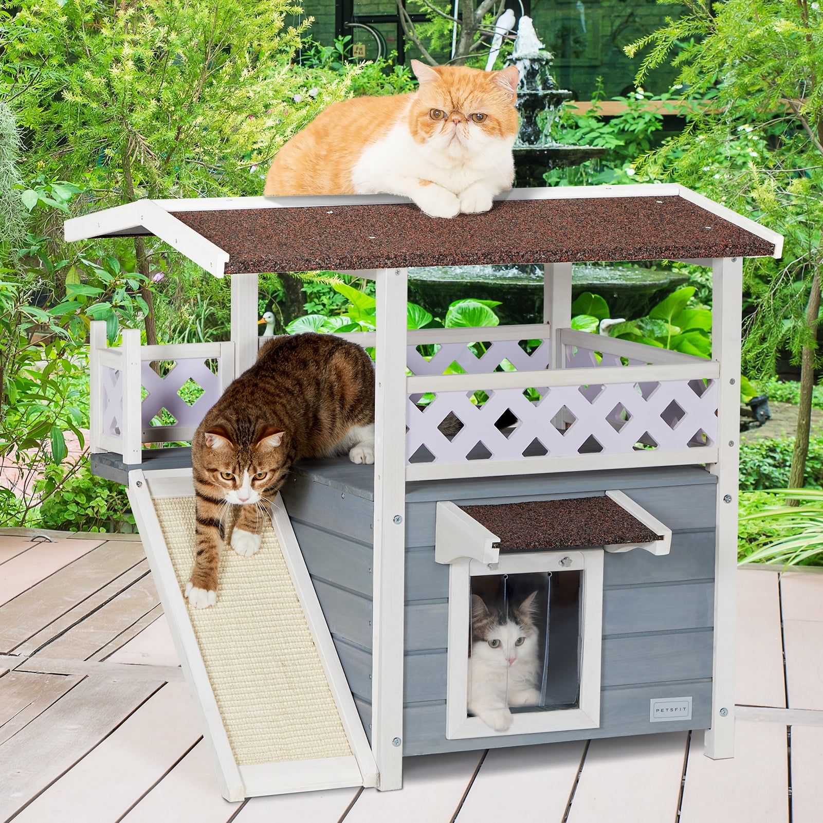 Petsfit Outdoor Cat Condo Amazon Outdoor Cat Shelter Petsfit