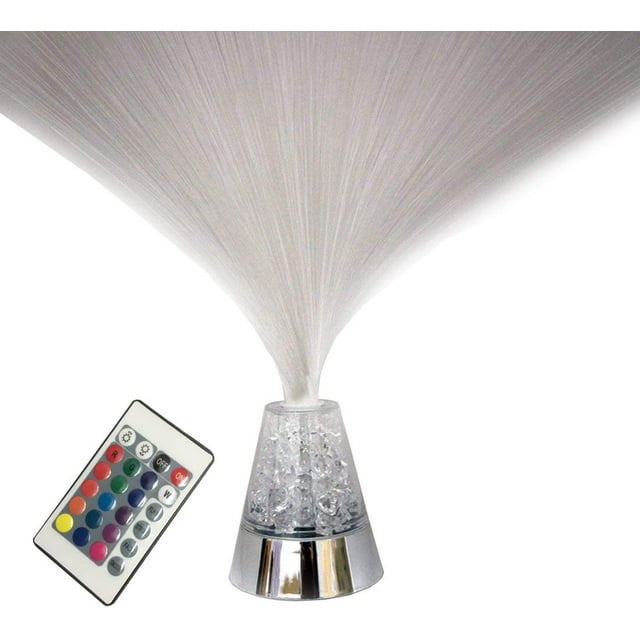 Fiesta de fibra óptica con Control remoto, farol colorido, centro de mesa LED, lámpara de ambiente de Festival cambiante Multicolor