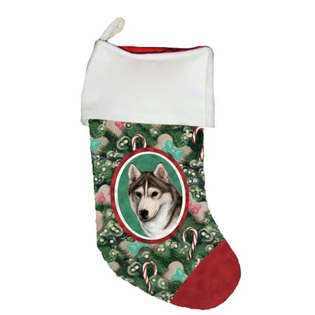 Siberian Husky Grey Brown Eyes -  Best of Breed Dog Breed Christmas
