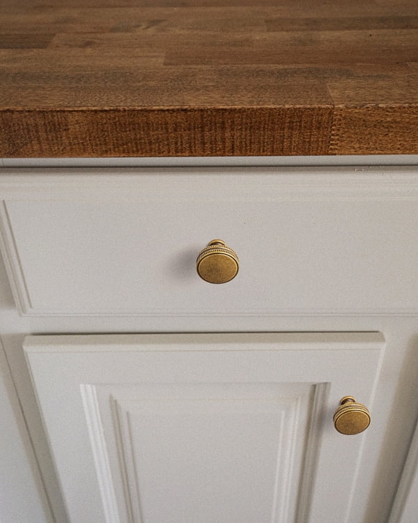 Goo-Ki Antique Brass Cabinet Drawer Knobs, Cabinet Handles Zinc Alloy Hardware for Dresser,Wardrobe,Cupboard, 6 Pack
