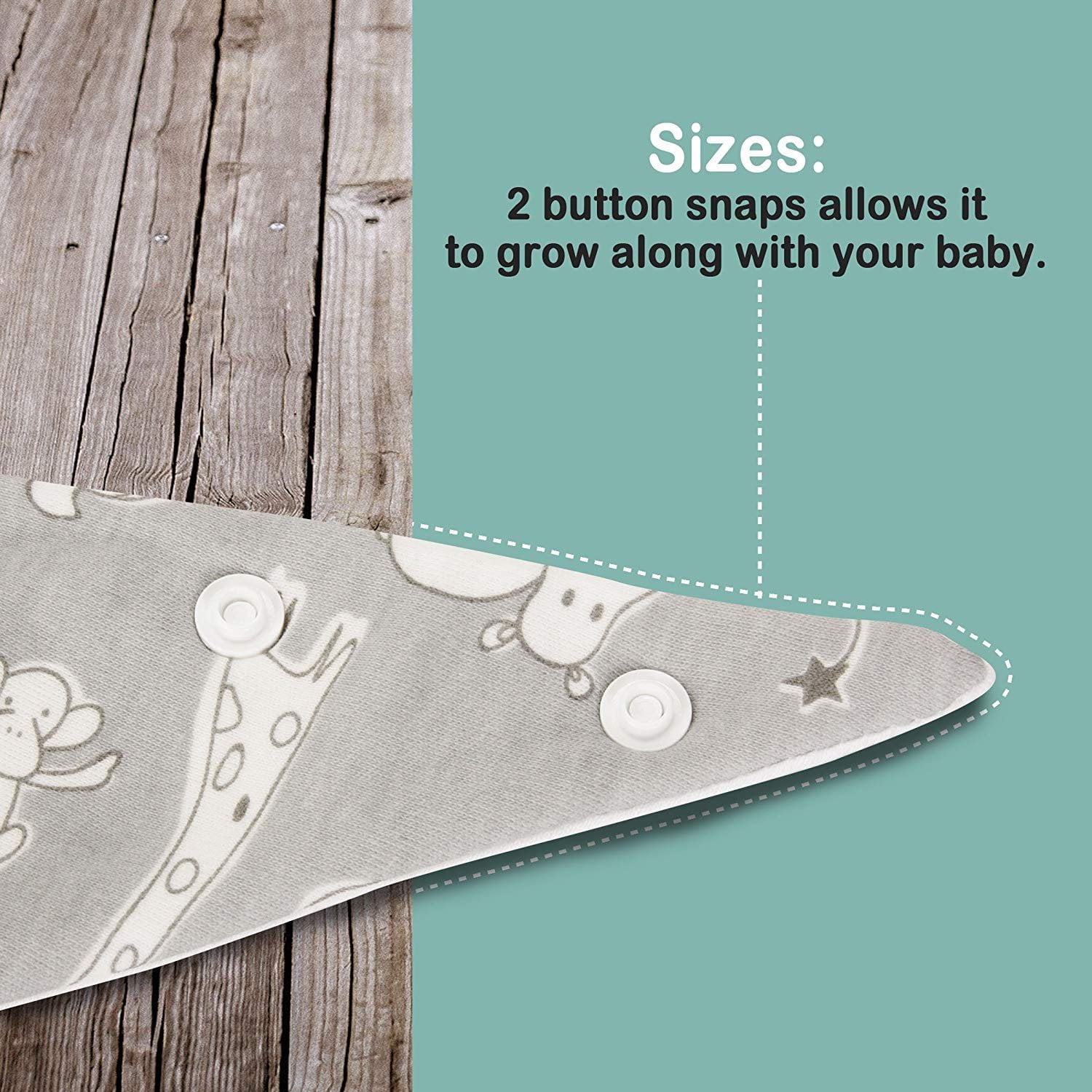 Cheeky Chompers Neckerchew Teething Bib in Red Stars