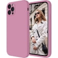 thumbnail image 1 of for iPhone 14 Pro Max Case, Silicone Upgraded [Camera Protection] Phone Case with [2 Screen Protectors], Soft Anti-Scratch Microfiber Lining Inside, 6.7 inch, Lilac Purple, 1 of 5