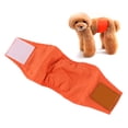 thumbnail image 4 of YAHHU Reusable Dog Belly Wrap Pet Physiological Anti-Harassment Underwear Washable Male Dog Diapers, Orange, Small (10 inches / 25.4 cm), 4 of 9