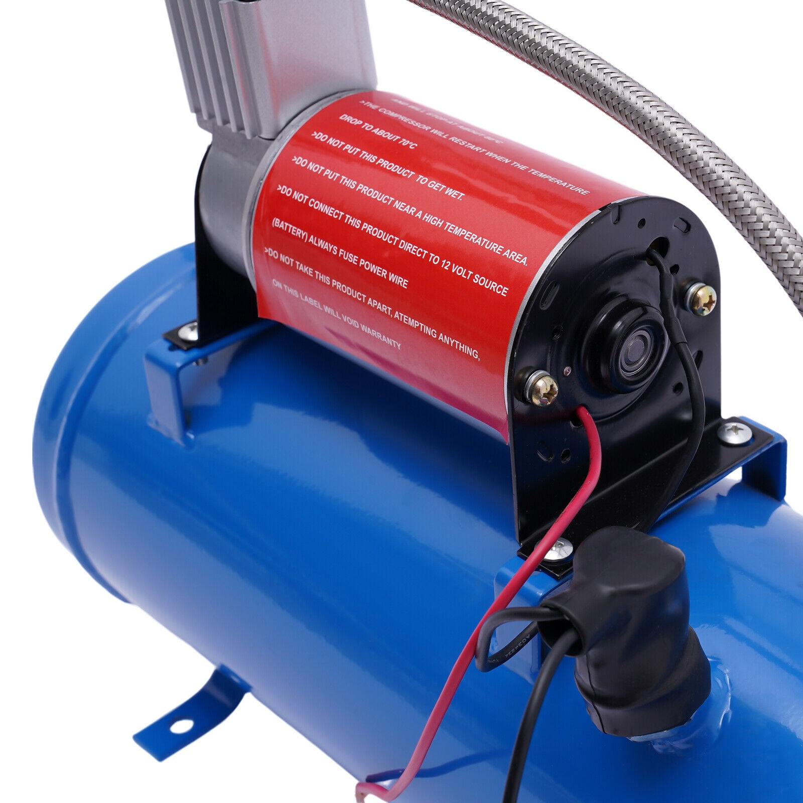 DENEST On Board Air Compressor With 6 Liter Tank 100Psi DC 12V For Vehicle Car Bicycle
