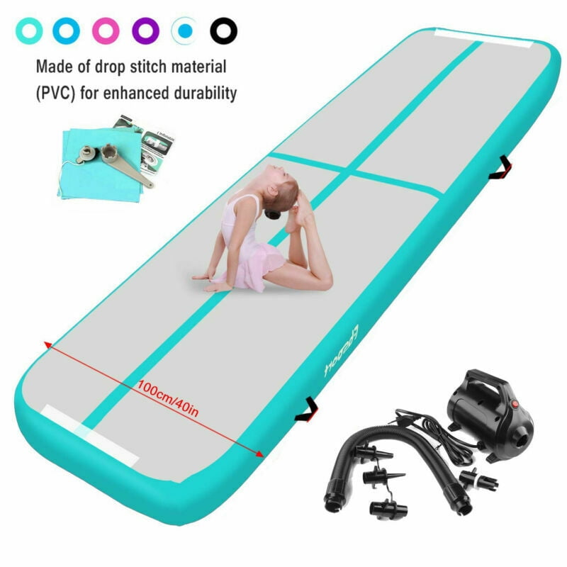 Details about   New Inflatable 13Ft Gymnastics Mat Air Track Tumbling Mat Drop Stitch 157*39inch 