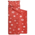 thumbnail image 2 of Red Christmas Snowflake Pattern Toddler Nap Mats for Kids Preschool,59"x22" Sleeping Mat Bag or Kids,Toddler Sleeping Bag,Toddler Nap Mat or Daycare, 2 of 6