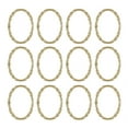 thumbnail image 4 of Utopia Alley  Shower Rings, Oval Shape Shower Curtain Rings for Bathroom, Rustproof Zinc Shower Curtain Hooks Rings, Set of 12 Gold, 4 of 10
