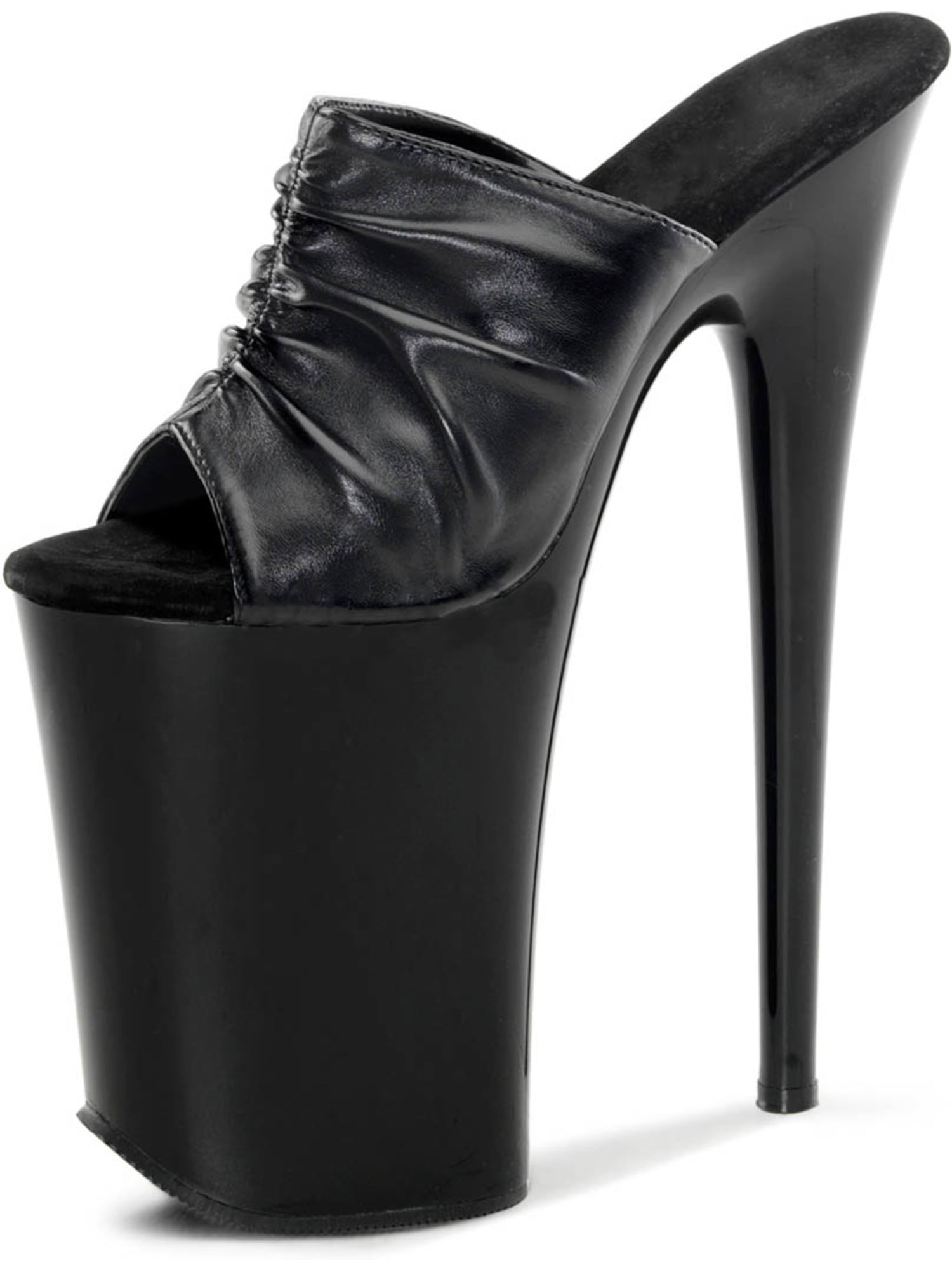 black slide on heels