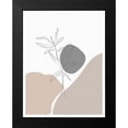 thumbnail image 2 of Sabrina 12x14 Black Modern Framed Museum Art Print Titled - Knitted Lines, 2 of 5