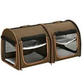 thumbnail image 3 of Pawhut Portable Soft-Sided Pet Cat Carrier with Divider, 39", 3 of 10
