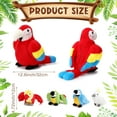 thumbnail image 2 of 5 Pcs Macaw Parrot Plush Set 13 Inch  Parrot with 4  Birds Soft Cuddly Stuffed Animals for Toddlers and Parties (Red Series), 2 of 5