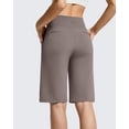 thumbnail image 3 of G4Free EverGoing Women's Bermuda Shorts with Pockets 10" - Knee Length Athletic Casual Long Shorts, 3 of 7