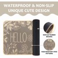 thumbnail image 4 of Hello Spring Door Mat Welcome Doormat, Plants Outdoor Rug Leaves Decor Floor Front Door Mat Non-Slip Entrance Mat for Home Kitchen Bathroom Decorations 17 X 29 Inch (Gray), 4 of 6
