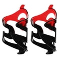 thumbnail image 1 of jinwen 2 Pieces Bike Water Bottle Holder Decorative Durability Bike Cup Holder Rack Black and Red, 1 of 9