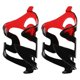 thumbnail image 1 of Portabotellas para bicicleta de 2 piezas, ligero, práctico, resistente, fácil de instalar. Negro y rojo, 1 of 9