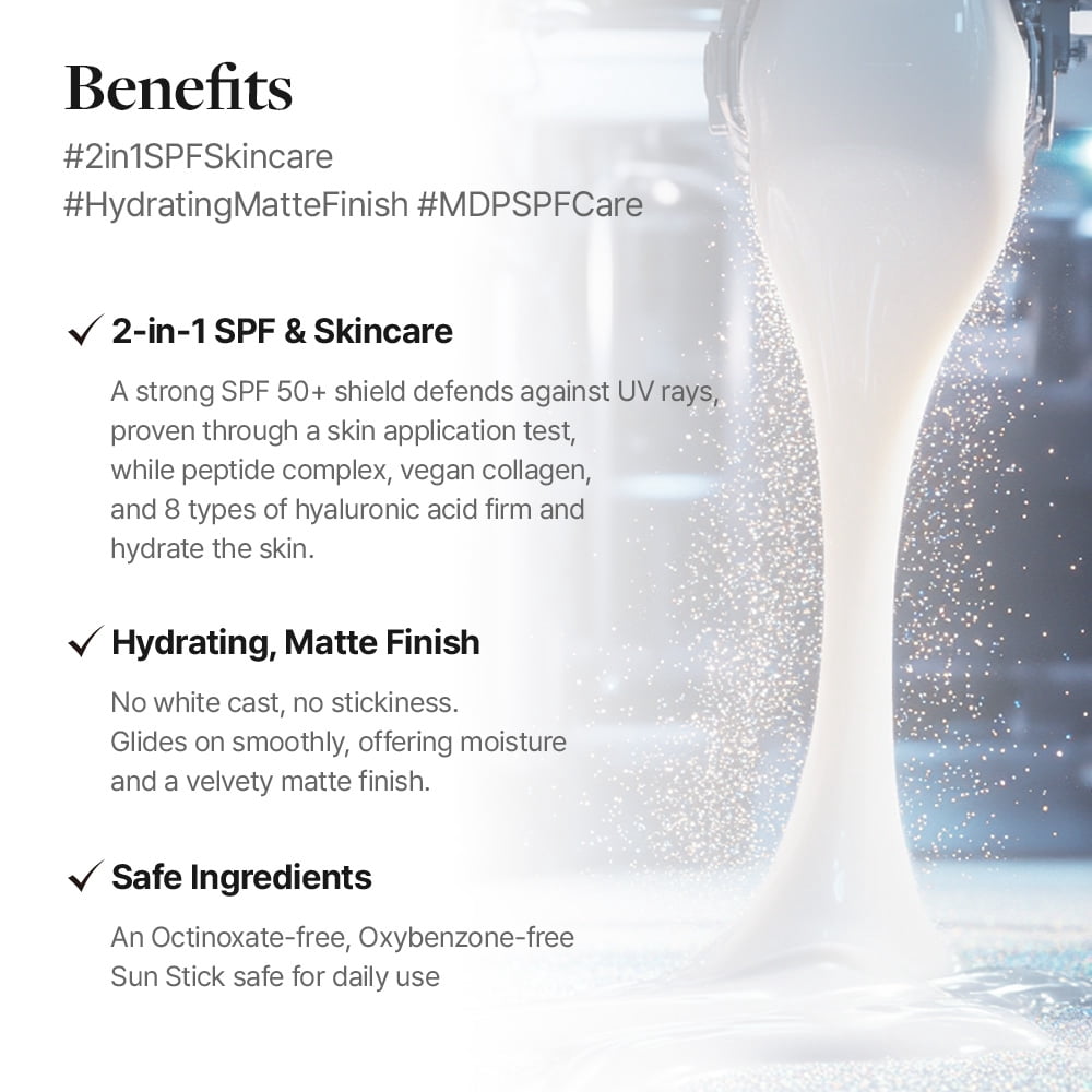 MDP Peptide 9 Bio Sun Stick Pro – Broad Spectrum SPF, Lightweight Sunscreen, 19g