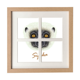 thumbnail image 1 of White Fluffy Verreaux mono animal Pantalla de escritorio de pared de marco 4 aperturas, 1 of 4