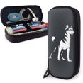 thumbnail image 1 of Husky Head Leather Pencil case Pencil case Stationery Bag Office Portable Storage Box Cosmetic Box Folder, 1 of 5