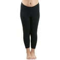 thumbnail image 6 of ToBeInStyle Girls' Fitted Full Length Leggings - Black - Small, 6 of 7