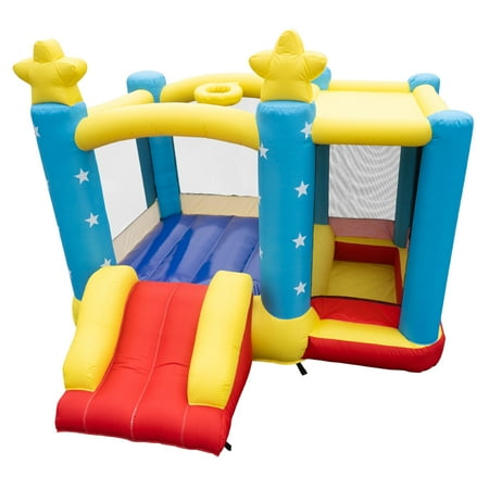 FleinngHoz Inflatable Jumping Castle with Slide ,include Air Blower