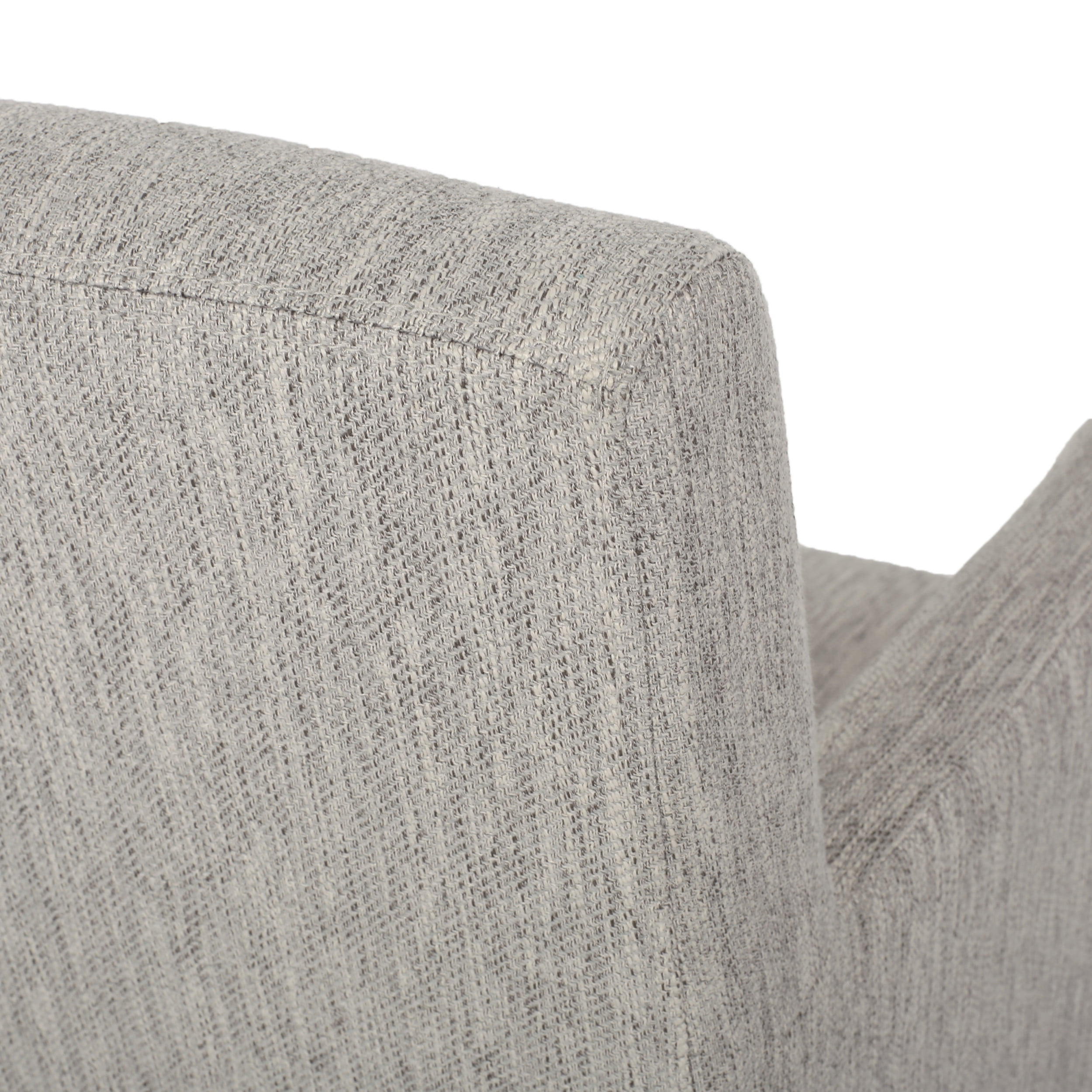 Noble House Deville Fabric Upholstered Wood 30.5 inch Barstools, Set of 2, Light Gray and Gray
