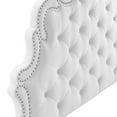 thumbnail image 2 of Modway Arabella Button-Tufted Performance Velvet King/California King Headboard in White, 2 of 9