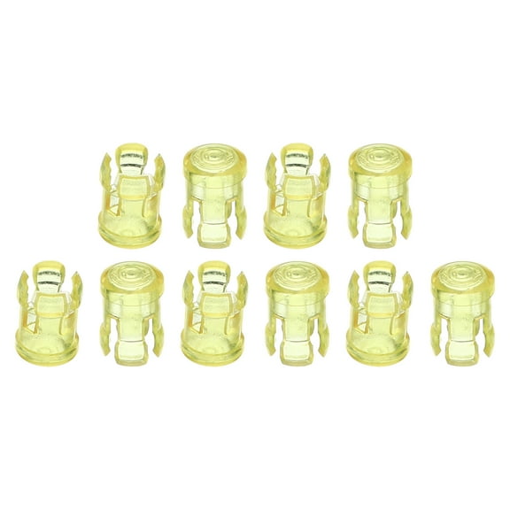 Uxcell 3mm LED Lamp Socket Light Emitting Diode Holder Cap, 10 Pack Yellow