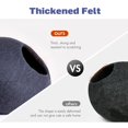 thumbnail image 6 of Mewoofun Medium Cat Cave Bed,Handmade Wool Cat House,Felt Cat Caves for Indoor Cats and Kittens,Blue, 6 of 9
