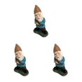 thumbnail image 4 of Injueey Mini escultura de resina para jardín, estatua decorativa en miniatura, estantes de decoración de patio, colección de adornos para Typ 2 3Conjunto, 4 of 6