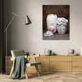 thumbnail image 3 of C. Thomas McNemar 13x18 Gallery Wrapped Canvas Wall Art Titled - Vases with Daisies II, 3 of 4