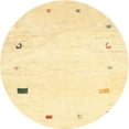 thumbnail image 1 of Ahgly Company Machine Washable Indoor Round Contemporary Sun Yellow Area Rugs, 7' Round, 1 of 7