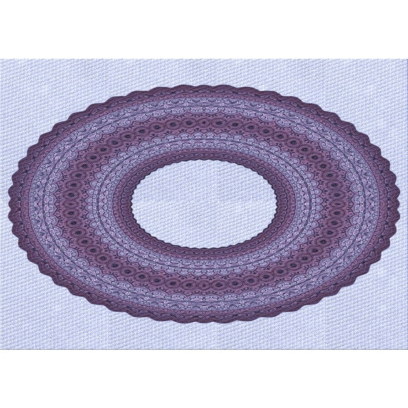 Ahgly Company Indoor Rectangle Patterned Bright Grape Purple Area Rugs, 2' x 4'