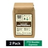 (2 pack) (2 Pack) Boulder Organic Coffee, Boulder Espresso Organic & Fair Trade Dark Roast Whole Bean Coffee, 12 oz Bag