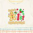 thumbnail image 4 of Inktastic Baby's First Christmas -gingerbread Cookie Girls Baby Dress, 4 of 5