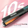 thumbnail image 3 of MCURO 1 inch Hair Straightener, Flat Iron for Hair Infused with Keratin, Dual Voltage Flat Iron, Hair Styling Tools, Black, 3 of 10