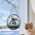 thumbnail image 4 of Customized Orca Whale Christmas Stained Glass, Orca Whale for Christmas Tree, Orca Whale Christmas Décor, Ornament 2025 P2K2AD, 4 of 4
