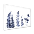 thumbnail image 2 of Designart 'Navy Blue Eucalyptus On White I' Traditional Framed Art Print, 2 of 4