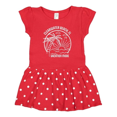 

Inktastic Summer Vacation Mode Clearwater Beach Florida Gift Baby Girl Dress