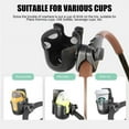 thumbnail image 4 of Amerteer Stroller Cup Holder Universal,2 in 1 Mobile Phone Water Cup Universal Cup Holder 360 Degree Rotation Adjustable Bottle Drink Holder,Stroller,Bicycle,Wheelchair,Walker,Trolleys, 4 of 6