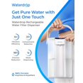 thumbnail image 2 of Waterdrop ED61W Water Filter Dispenser, 200-Gallon Rechargeable Water Pitcher, Instant 15-Cup Countertop System, 10X Filtration Efficiency, Reduce 98% Chlorine and 20+ Contaminants, White, 2 of 9