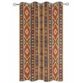 thumbnail image 2 of nqOlkjepod Outdoor Curtains for Patio Waterproof, Southwest Boho Outdoor Privacy Panels Grommet, Retro Farmhouse Abstract Geometric Striped Blackout Outside Curtains for Porch 54"x95", 1 Panel, 2 of 8