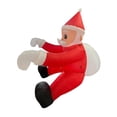 thumbnail image 4 of GUOOL Christmas Inflatable Climbing Santa Claus with Light for Fence Window Garden 3m White Light, 4 of 9