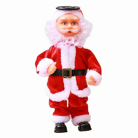 Deals On Toys For Christmas Akoyovwerve Christmas Electric Dancing Music Santa Claus Doll Xmas Party Holiday Decorations for Children's Kids Toys Gifts ()