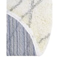 thumbnail image 5 of Unique Loom Soft Touch Shag Collection Area Rug - Dora (8' Round Ivory/Gray), 5 of 7