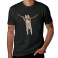 thumbnail image 2 of PIKWEEK Cute kitten T-shirt, suitable for men, women, boys, and girls casual short sleeved Black, 2 of 4