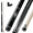 Black, variant on KONLLEN KL-KB Low Deflection Maple Billiards Cue Pool Cue Stick Real Wood Abalone Shell Inlay Wrapless 12.5mm Tip