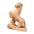 thumbnail image 5 of Esquirla Hand Carved Wood Horse Statue Horse Wooden Carving Ornament Handmade Animal Statue Desktop Horse Figurine for Living Room Decor B, 5 of 8