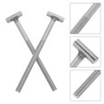 thumbnail image 1 of ADDHAT 2Ud Tornillos De Acero Inoxidable Autoenroscantes Para Flanges Estándar Plata, 1 of 7