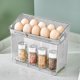 thumbnail image 5 of Eggs Container With Handle Eggs Stand For Refrigerator Door With Small Storage Box Kitchen Eggs Organizer For Cabinet Countertop, 5 of 6