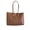 Coffee, variant on Brown Leather Tote Bag Large Capacity Shoulder Bag for Women with Sturdy Handles Daily Commuter Bag for Fall and Winter Seasons